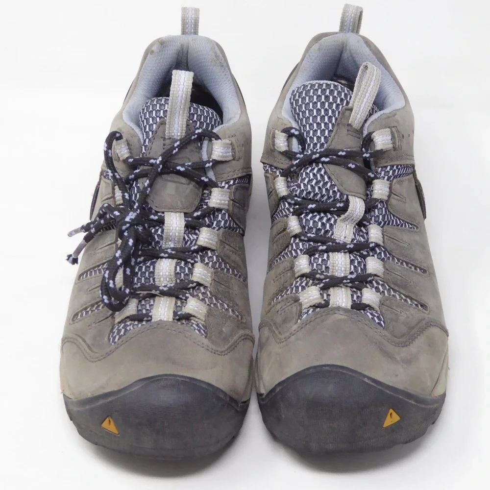 KEEN Womens Bryce Hiking Shoes Gray KEEN.DRY Waterproof Trail Low Top 7.5
